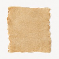 Brown ripped craft paper with copy space