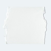 Torn white paper square with copy space