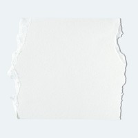 Torn white paper collage element psd