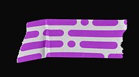 Tape mockup, neon purple stationery design psd