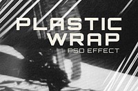 Plastic wrap overlay PSD effect photoshop add-on