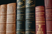 Antique books, from our own original public domain library collection.