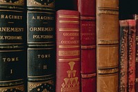 Antique books, from our own original public domain library collection.