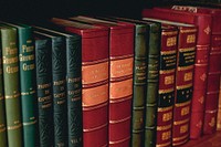 Antique books, from our own original public domain library collection.