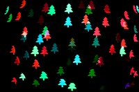 Green Christmas bokeh background psd