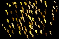 Gold lightning bokeh background psd