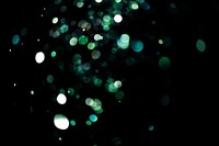 Green bokeh light background psd