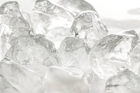 Ice cubes macro shot