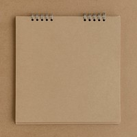 Natural brown paper notebook page