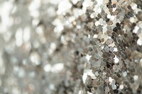 Shiny silver  glitter textured background