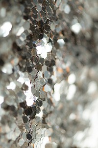 Shiny silver glitter textured background