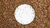 Gold shine glitter textured frame