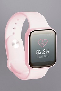 Light pink smartwatch mockup