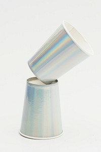 Shiny holographic cups design resource 