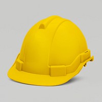 Yellow hard hat mockup design resource