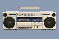 Old radio cassette player design element
