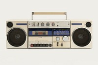 Old radio cassette player design element