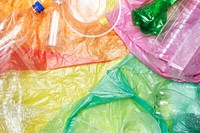 Plastic containers cleaned before recycling 
