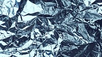 Crumpled aluminum foil textured background