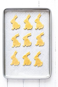 Homemade Easter sugar bunny cookies recipe