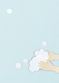 Wash your hands during coronavirus pandemic background illustration