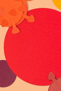 Red coronavirus background illustration
