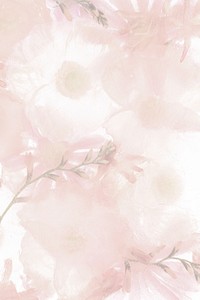 Pink blooming anemone flower background