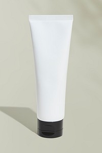 White beauty care tube mockup