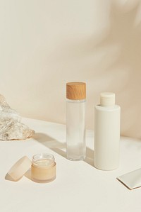 Set of skin care package design resource 