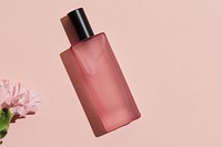 Pink blank perfume glass bottle design resource