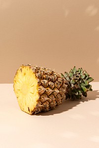 Half a pineapple food photography