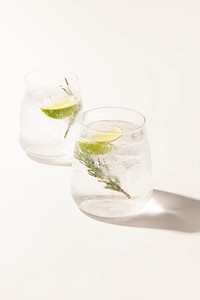 Gin and tonic with rosemary