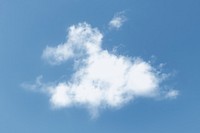 White cloud on a blue sky background