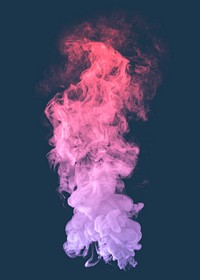 Pastel smoke effect design element on a dark blue background