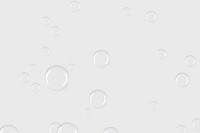 Transparent soap bubble pattern design element on a gray background