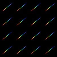 Light leak effect pattern design element on a black background