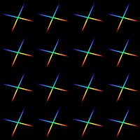 Light leak effect pattern design element on a black background