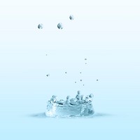 Water splash on a blue background wallpaper