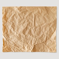 Crumpled brown paper with copy space