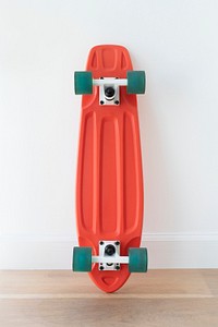 Scarlet red skateboard design element