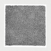 Gray fluffy square shape floor carpet
