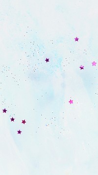 Purple star glitter blue watercolor phone wallpaper
