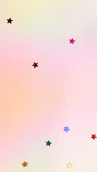 Star confetti pink holographic background