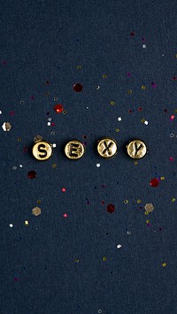 Sexy gold alphabet letter beads