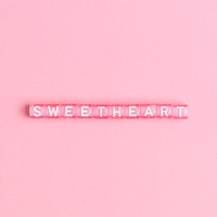 SWEETHEARTbeads lettering word typography