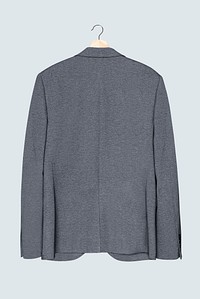 Gray blazer on hanger casual men&rsquo;s fashion wear