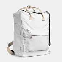 White square backpack mockup psd