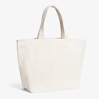 Beige tote bag mockup psd