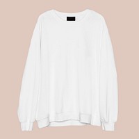 White jumper mockup psd unisex streetwear apparel