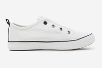 White slip-on unisex streetwear sneakers fashion